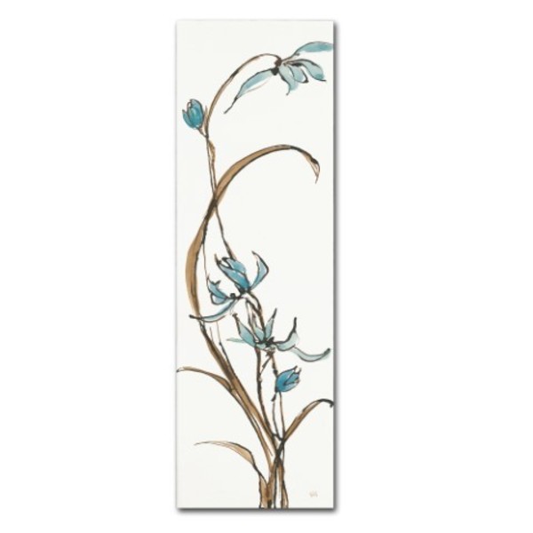 Trademark Fine Art Chris Paschke 'Spring Orchids II on White' Canvas Art, 8x24 WAP0342-C824GG